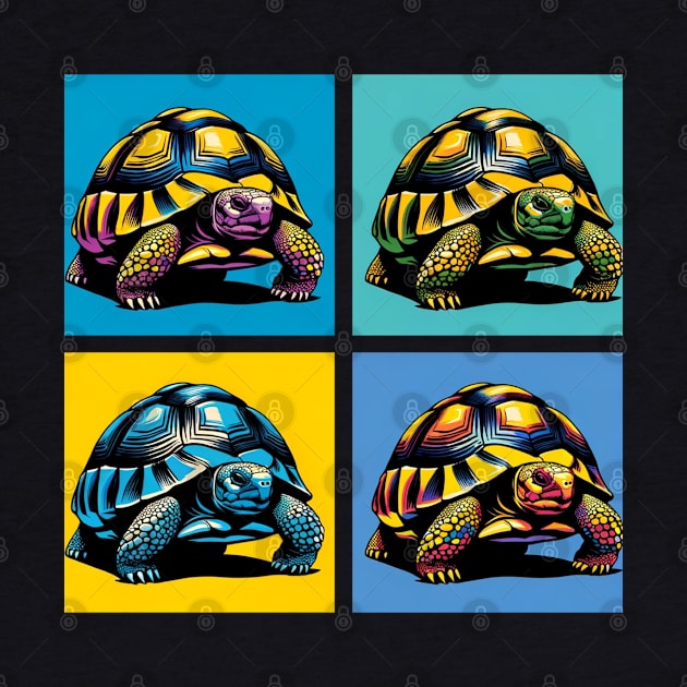 Russian Tortoise Pop Art - Exotic Reptile by PawPopArt